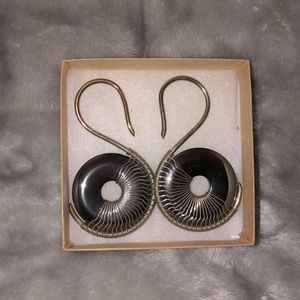 Silver and Hematite ear weights